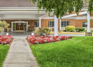 This is an external photograph of Autumn Lake Healthcare at Silver Spring, a Montgomery County, MD nursing home. 